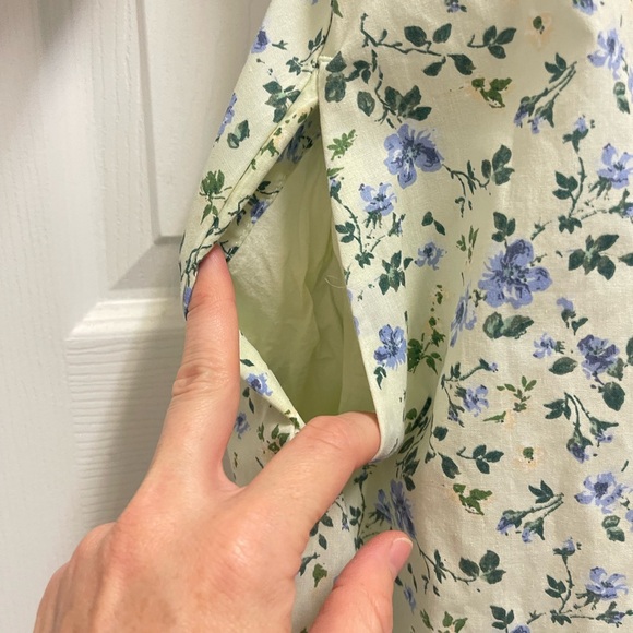 Abercrombie & Fitch Green Floral Midi Dress - Picture 7 of 13